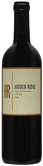Image of Bottle of 2008, Hidden Ridge, 55% Slope